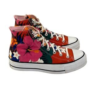 Converse Chuck Taylor All Star Lift Platform Shoe Womens 9 Paradise Print Floral